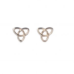 cornish tin and silver tri knot stud earrings