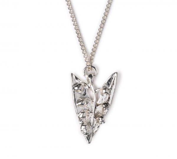cornish tin & silver lily of the valley necklace