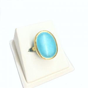 gold turquoise ring