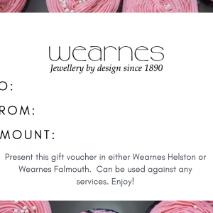 Wearnes jewellers jewellery gift card