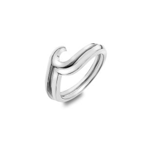 Silver Two Wave Ring