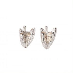 cornish tin & silver lily of the valley stud earrings