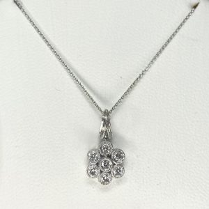 Diamond Daisy Gold Necklace