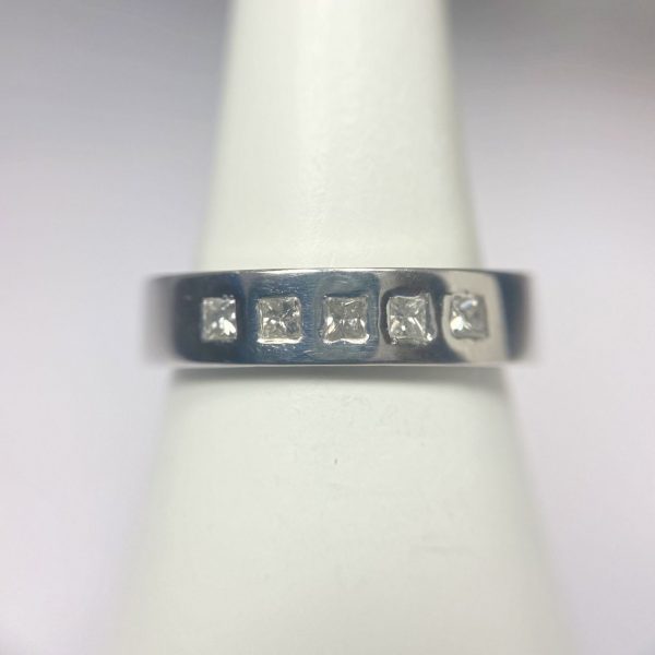 Platinum Princess Diamond Ring