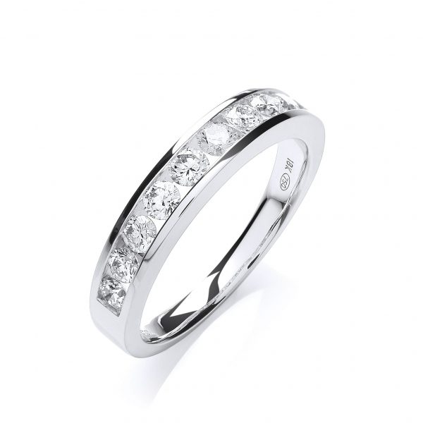 Wearnes jewellers Half Diamond Eternity Ring