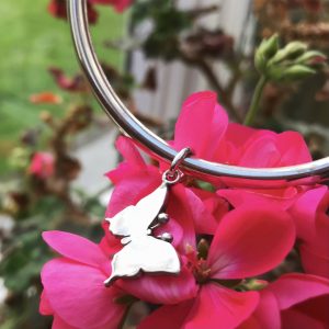 Handmade Silver Butterfly Bangle
