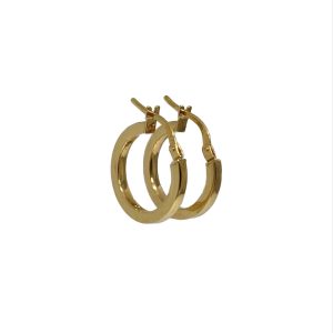 9ct Gold Tube Hoops
