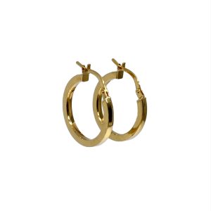 9ct Gold Tube Hoops
