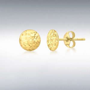 9ct Gold button studs